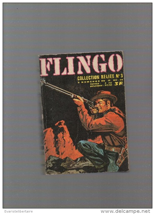 FLINGO ,collection Reliée Album N°3 Avec N°17,18,19,20,21,22,23,24 - Autres & Non Classés