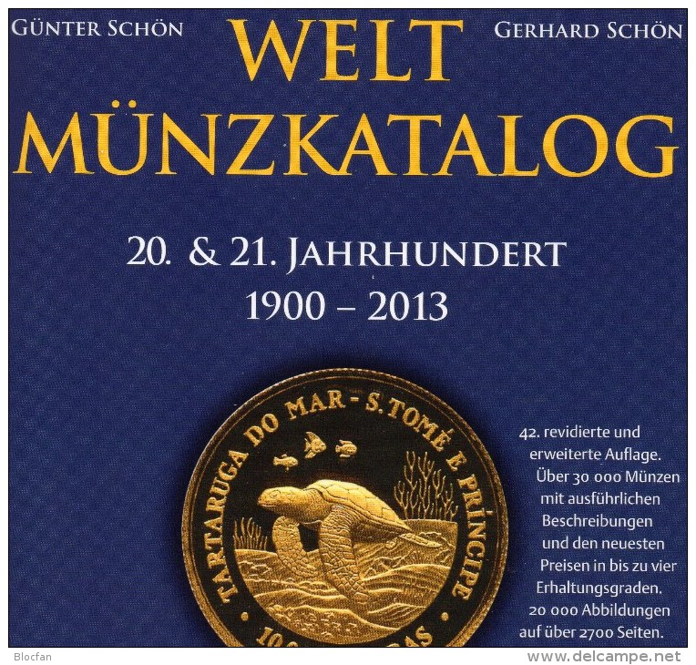 Weltmünzkatalog A-Z Schön 2014 Neu 50€ Münzen 20./21.Jahrhundert Battenberg Verlag: Europa Amerika Afrika Asien Ozeanien - Sammlungen