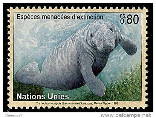 (cl. 3 - P21) Nations Unies - Genève ** N° 245 (ref. Michel Au Dos) - Le Lamantin D'Amazonie - - Otros & Sin Clasificación