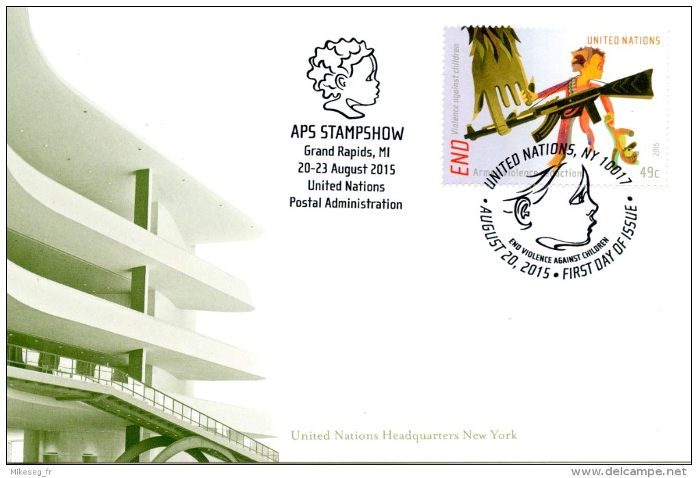 ONU New-York 2015 - Show Card APS Stampshow Grand Rapids 20-23 August 2015 - Tarjetas – Máxima