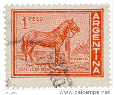 Argentine 1959. ~ YT 604 - Cheval - Gebraucht