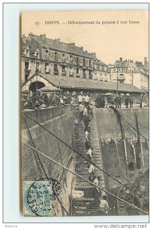 DIEPPE - Débarquement Du Poisson à Mer Basse. - Pêche