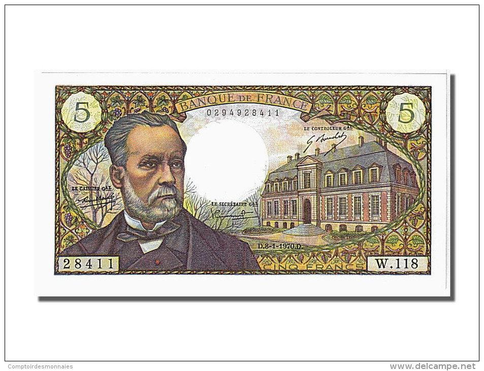 5 Francs Type Pasteur - 5 F 1966-1970 ''Pasteur''