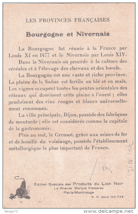 Carte Postale Ancienne Illustrée Du Folklore - Les Provinces Françaises - Bourgogne-Nivernais - Editions Du Lion Noir - Autres & Non Classés