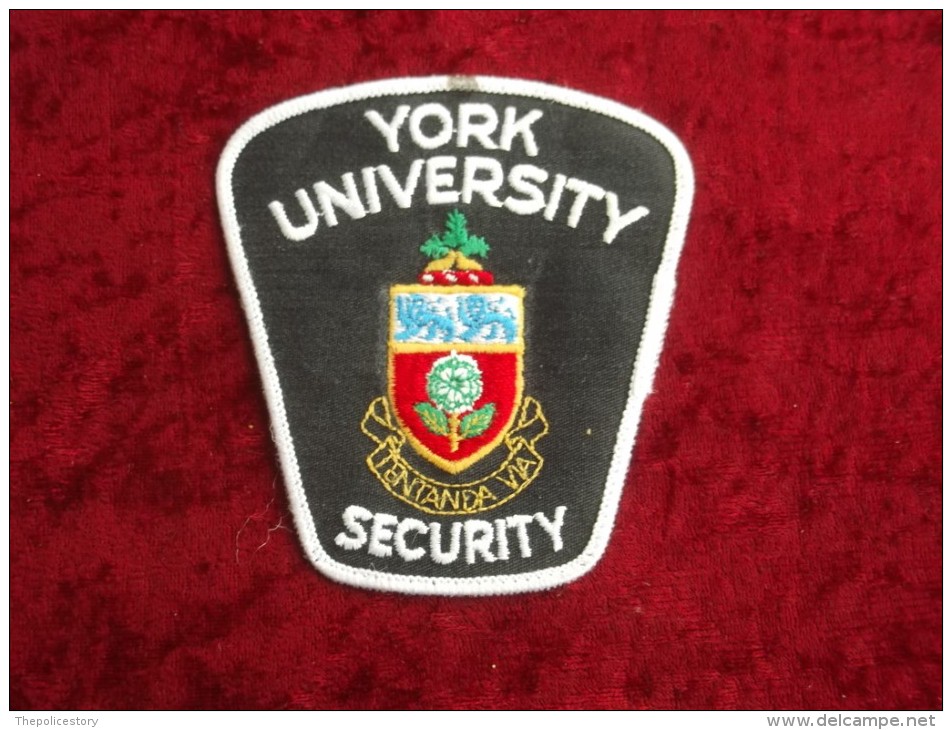 Patch Originale York University Security Canada - Policia