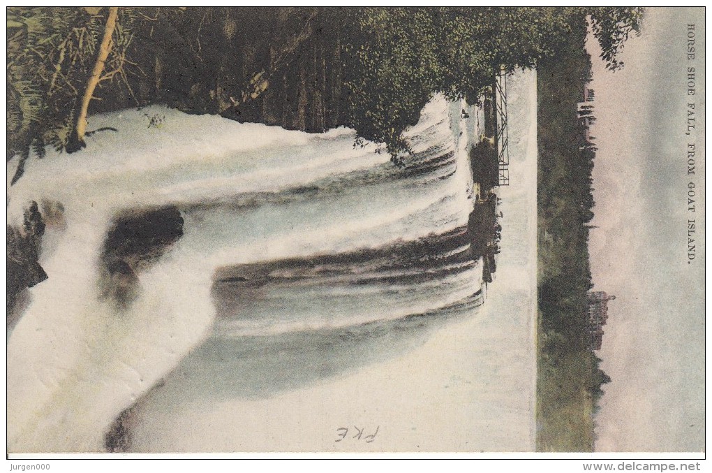 Nr 21 B, Op Postkaart Horse Shoe Fall (7665) - Typos 1906-12 (Armoiries)