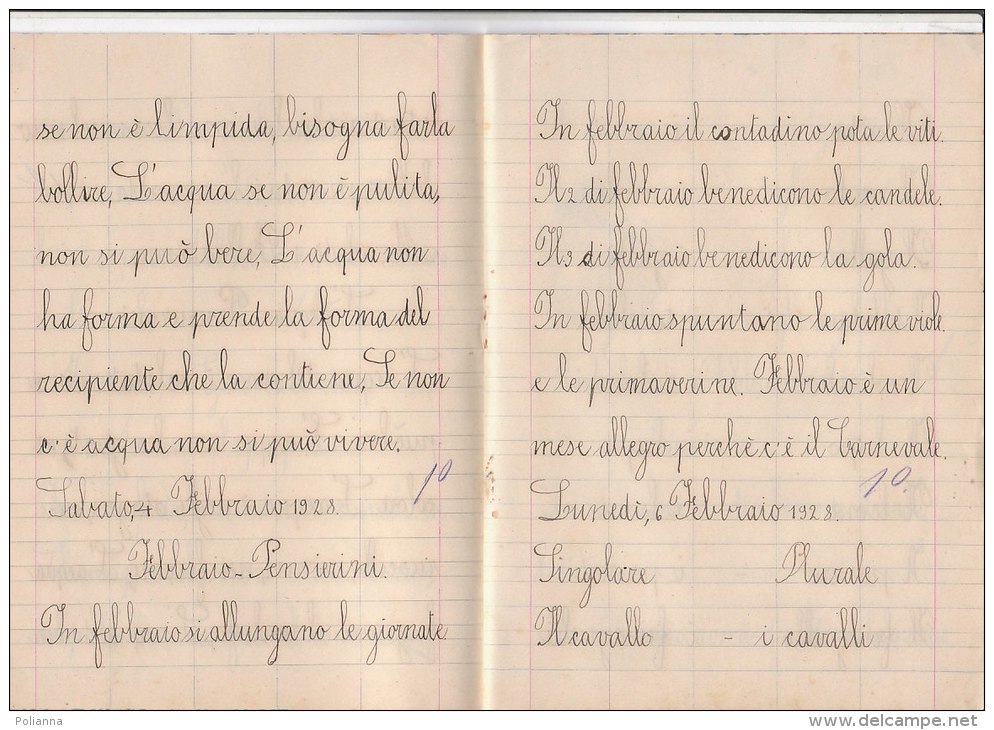 Q401 QUADERNO SCUOLA ERA FASCISTA - COMPONIMENTI 1928 - MILITARI ARDITI - ILLUSTRATORE - Collections