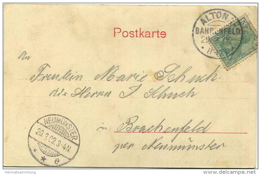 Hamburg-Bahrenfeld - An Der Alster Bei Der Gurlittstrasse - Verlag Worzedialeck Hamburg Gel. 1902 - Altona