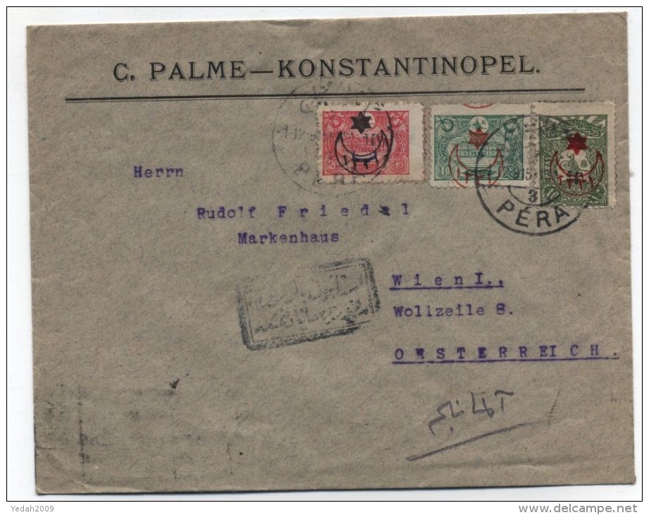 Turkey/Austria COVER 1915 - Lettres & Documents