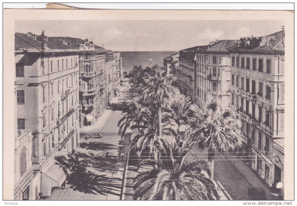 Italy 1949 Used Postcard, San Remo Via Mombelo, Postmark Casino Municipale San Remo - Interi Postali