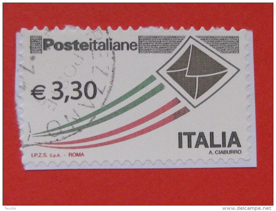 ITALIA USATI 2009 - POSTA ITALIANA EURO 3,30 - SASSONE 3105A - RIF. G 1963 - 2001-10: Afgestempeld