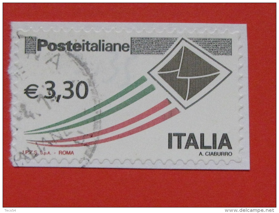 ITALIA USATI 2009 - POSTA ITALIANA EURO 3,30 - SASSONE 3105A - RIF. G 1963 - 2001-10: Gebraucht