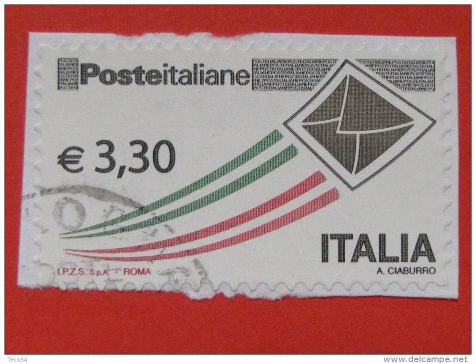 ITALIA USATI 2009 - POSTA ITALIANA EURO 3,30 - SASSONE 3105A - RIF. G 1963 - 2001-10: Used