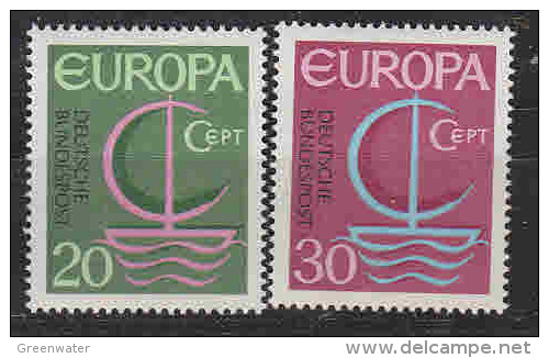 Europa Cept 1966 Germany 2v ** Mnh (LT610) - 1966