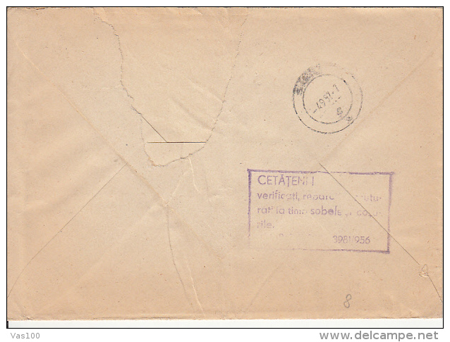 PHONED TELEGRAMMES, POSTAL SERVICES, COVER STATIONERY, ENTIER POSTAL, 1957, ROMANIA - Télégraphes