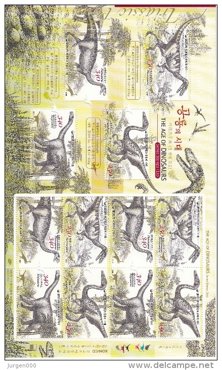 Korea **, 2010, The Age Of Dinosaurs (B006) - Prehistorics