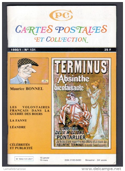 REVUE: CARTES POSTALES ET COLLECTION, N°131, 1990/1 - French