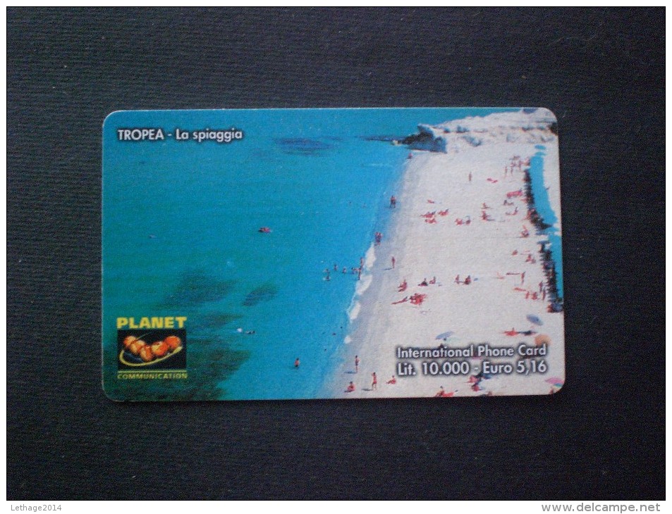 CARTE  TELEPHONE  ITALIA INTERNATIONAL TIRAGE 50000 TROPEA LA SPIAGGIA MUCH RARE - Speciaal Gebruik