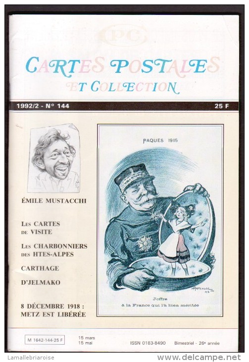 REVUE: CARTES POSTALES ET COLLECTION, N°144, 1992/2 - French