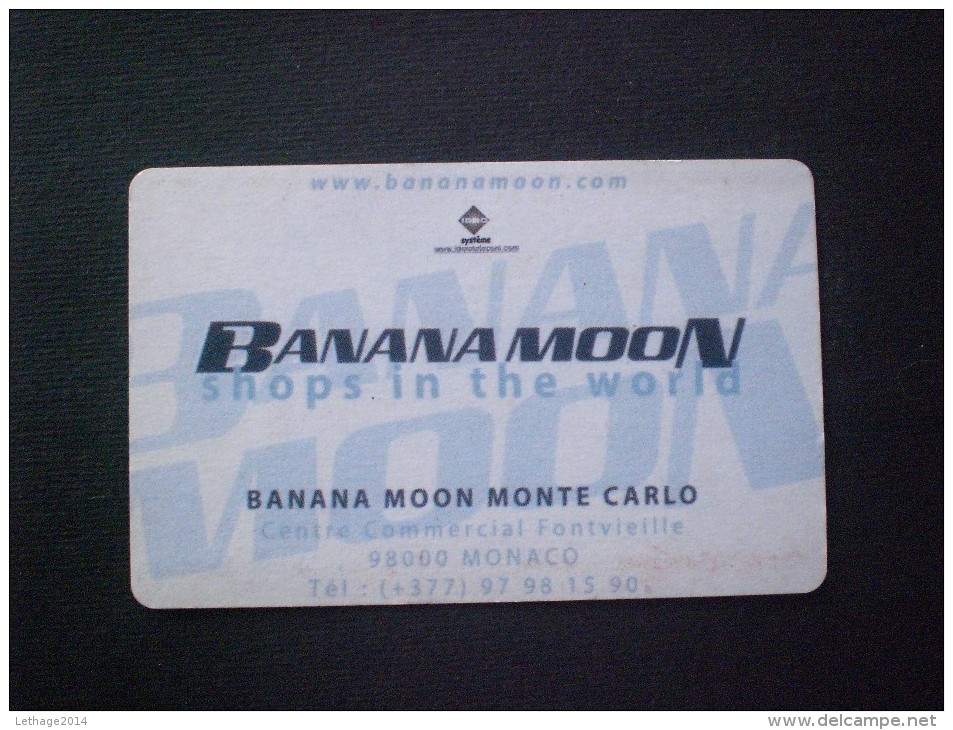 CARTE  TELEPHONE  MONACO BANANA MOON MONTE CARLO PRIVATE !! MUCH MUCH RARE  !! - Monaco