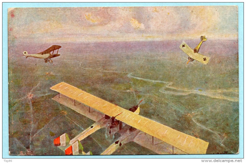 IMPRESSIONI DI VOLO DEL PILOTA TENENTE AMERIGO CONTINI - Lotta Di Un"Caproni" Con Due Fokker - Sonstige & Ohne Zuordnung