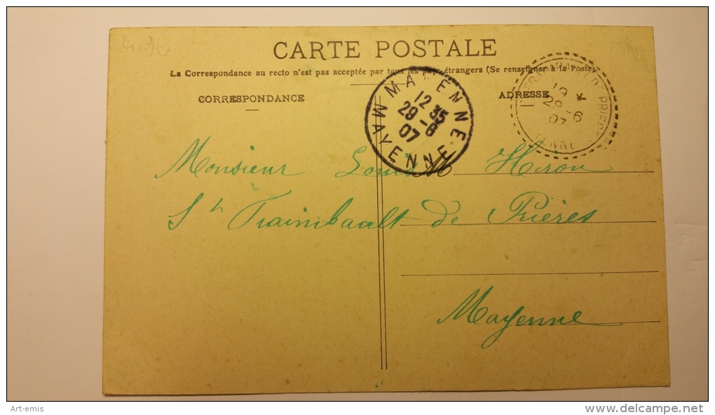 AMBRIERES 53 Avant 1840 Dessin Plan D Ensemble 53 Mayenne Cpa Animee Postcard - Ambrieres Les Vallees