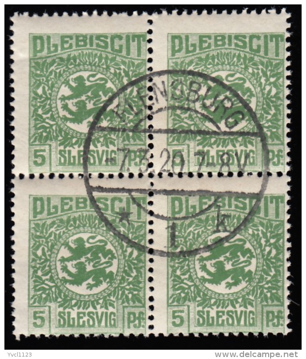 SCHLESWIG - Scott #2 Arms (*) / Used Block (bk691) - Schleswig-Holstein