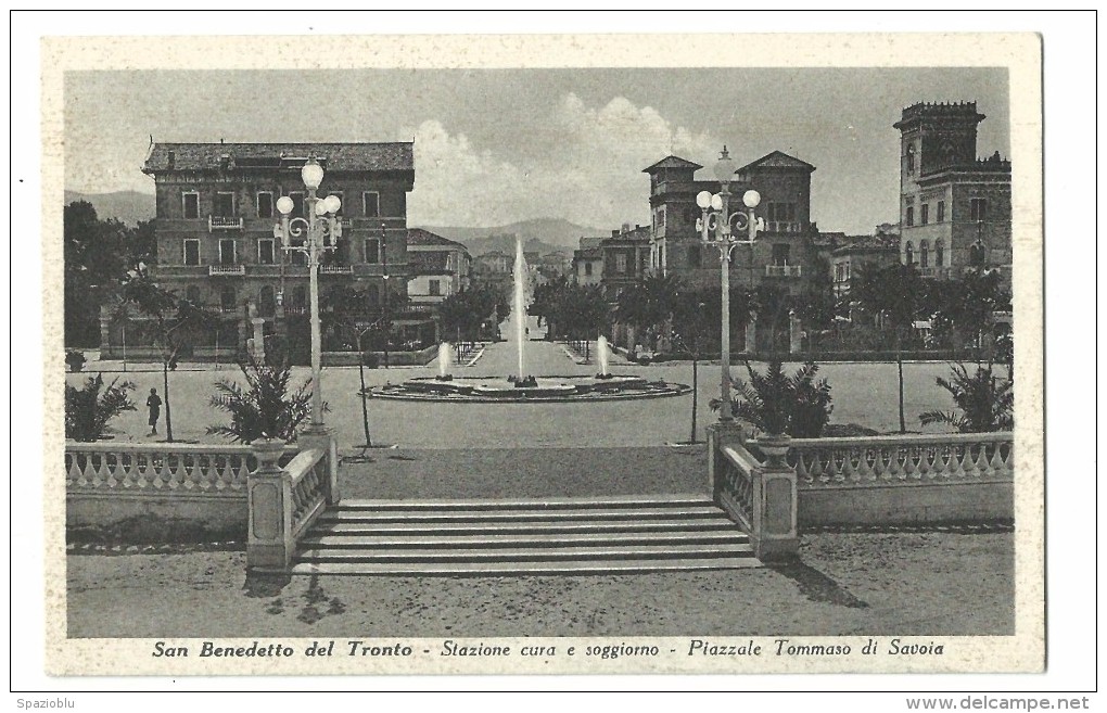 1936, Ascoli Piceno - S. Benedetto Del Tronto. - Piazzale Tommaso Di Savoia. - Ascoli Piceno