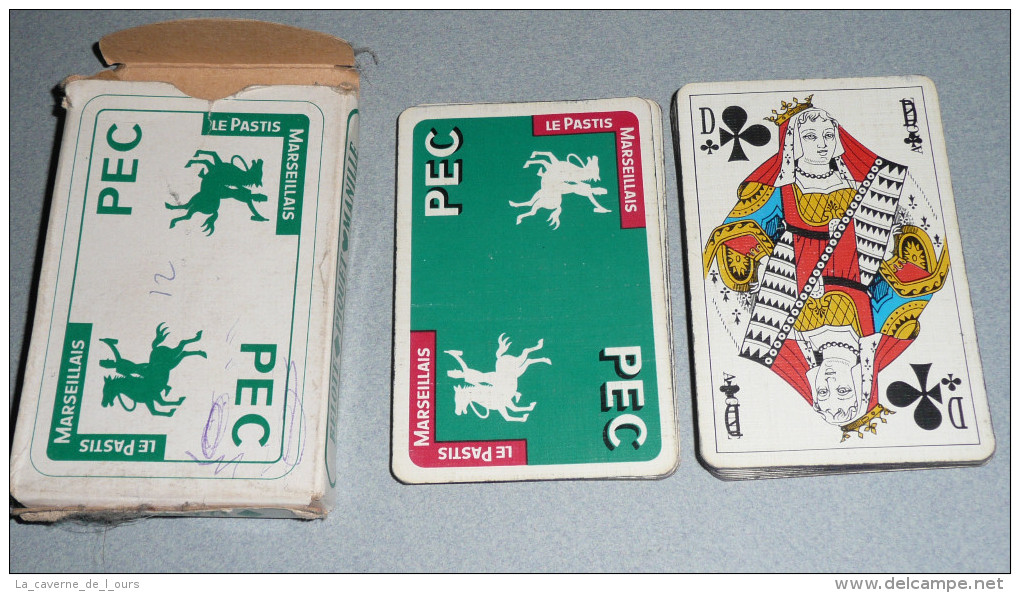 Rare Jeu De Cartes, Publicitaire PEC Pastis Marseillais Avec Joker - 32 Cartes