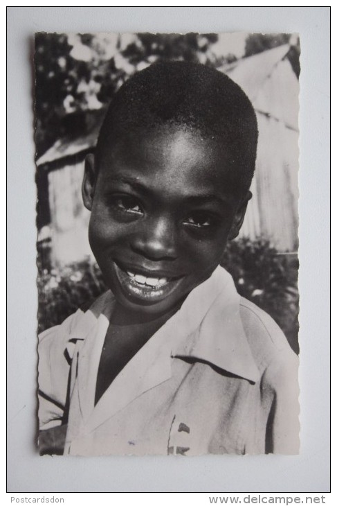 Sierra Leone. Little Boy  - Old Postcard  - 1970s - Sierra Leone