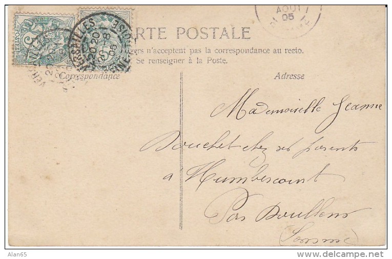 'Jeanne' Large Letter First Name, C1900s Vintage Postcard - Firstnames