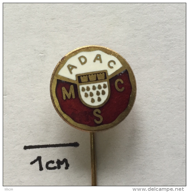 Badge (Pin) ZN001037 - Automobile (Car) Germany ADAC MCS Moto Sport Club Köln (Cologne) - Other & Unclassified