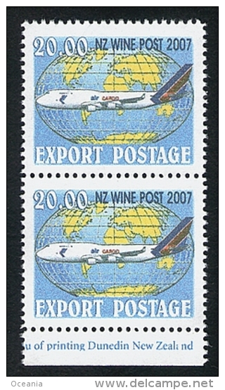 New Zealand Wine Post Export Stamp With Flawed Word In The Selvedge. - Other & Unclassified