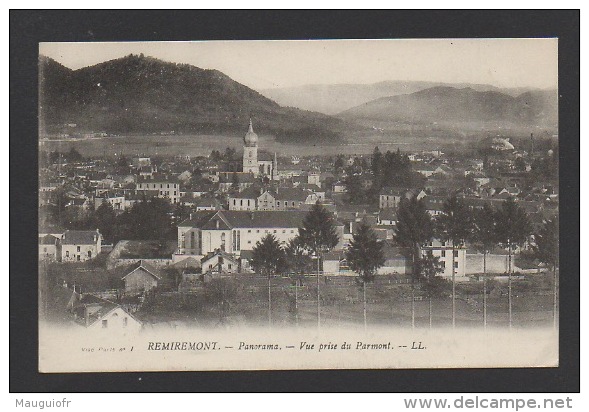 DF / 88 VOSGES / REMIREMONT / PANORAMA, VUE PRISE DU PARMONT / CIRCULÉE EN 1916 - Remiremont