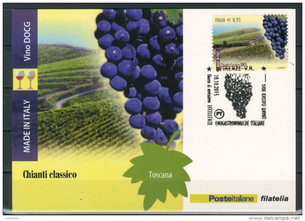 ITALIA / ITALY 2015 - Vino DOCG - Chianti Classico -  Maximum Card Come Da Scansione - Vins & Alcools