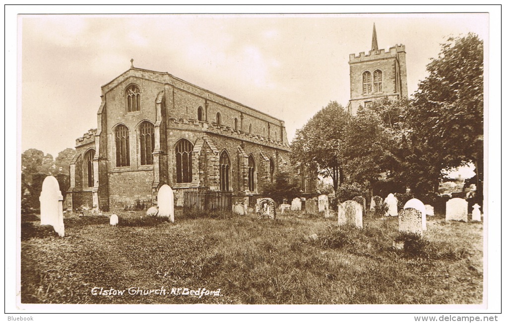 RB 1082 - Early Postcard - Elstow Church &amp; Graveyard Near Bedford Bedfordshire - Other & Unclassified