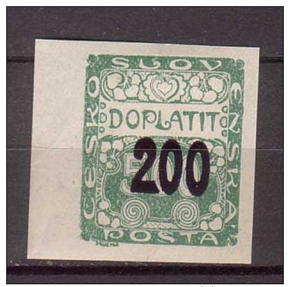 Tschechoslowakei / CSSR , Portomarke , 1927 , Mi.Nr. 54 * Gefalzt - Postage Due