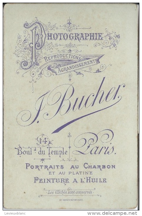 Photographie Sur Carton /Grand  Format/Jeune Garçon Avec Vareuse Et Grand Chapeau//Bucher/Paris/Vers  1910   PHOTN63 - Non Classificati