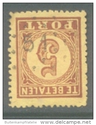 Puntstempel 51 (Heerenveen) Op Nvph P1 - Strafportzegels