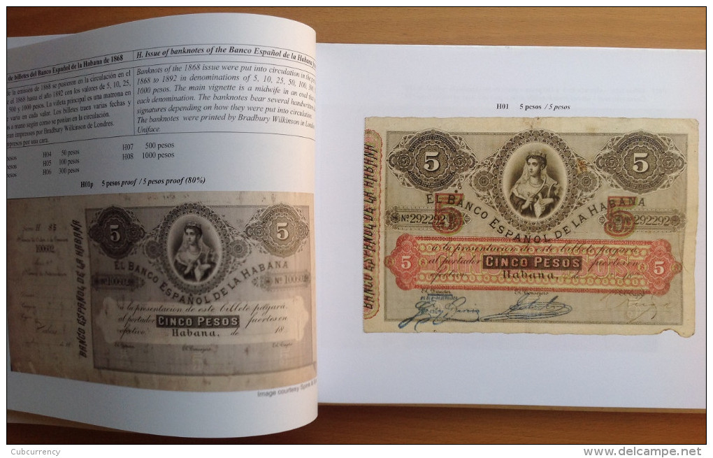 Billetes De CUBA " Papel Moneda Del Período Colonial Espanol, 1781-1898" Book Publication By Pavel Meleg - Autres & Non Classés