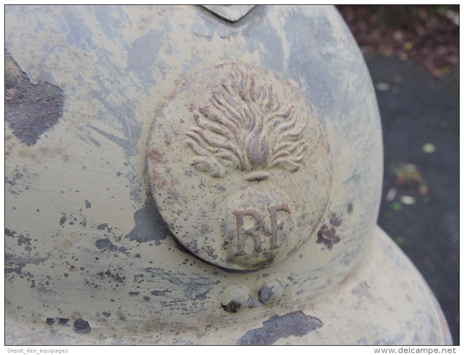 CASQUE  ADRIAN 1926 INFANTERIE -  ARMEE LIBERATION 1944 - Casques & Coiffures