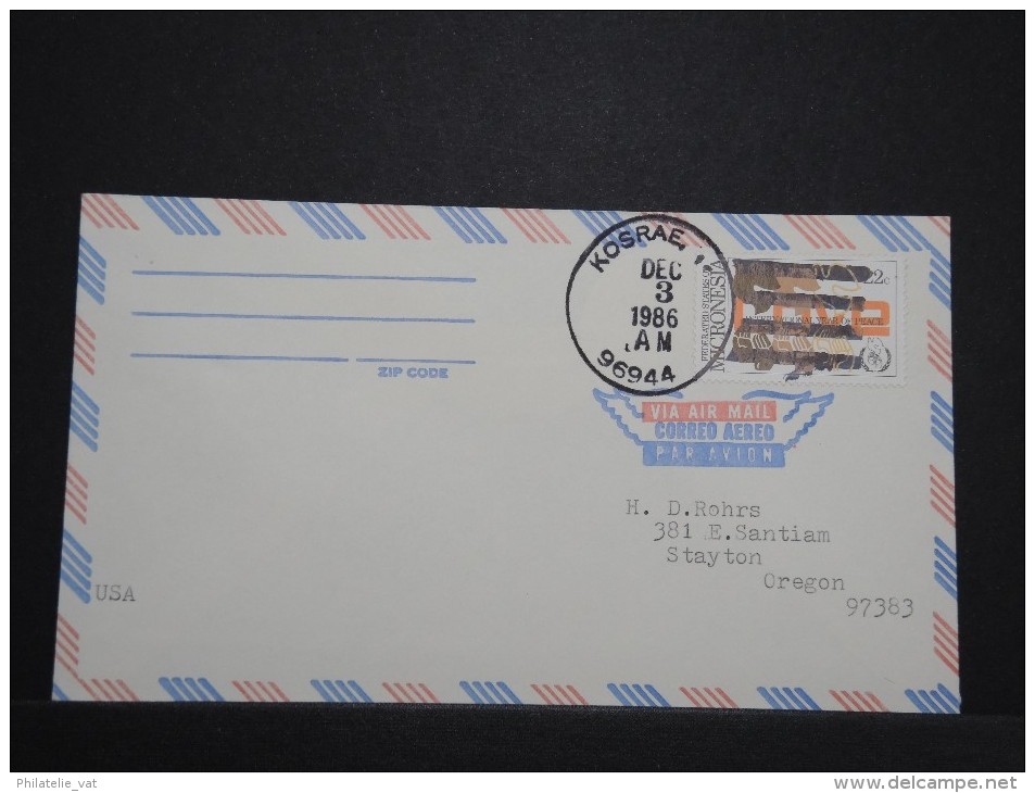 MICRONESIE - Enveloppe Pour Les Etats Unis - Rare - Lot P14310 - Micronésie