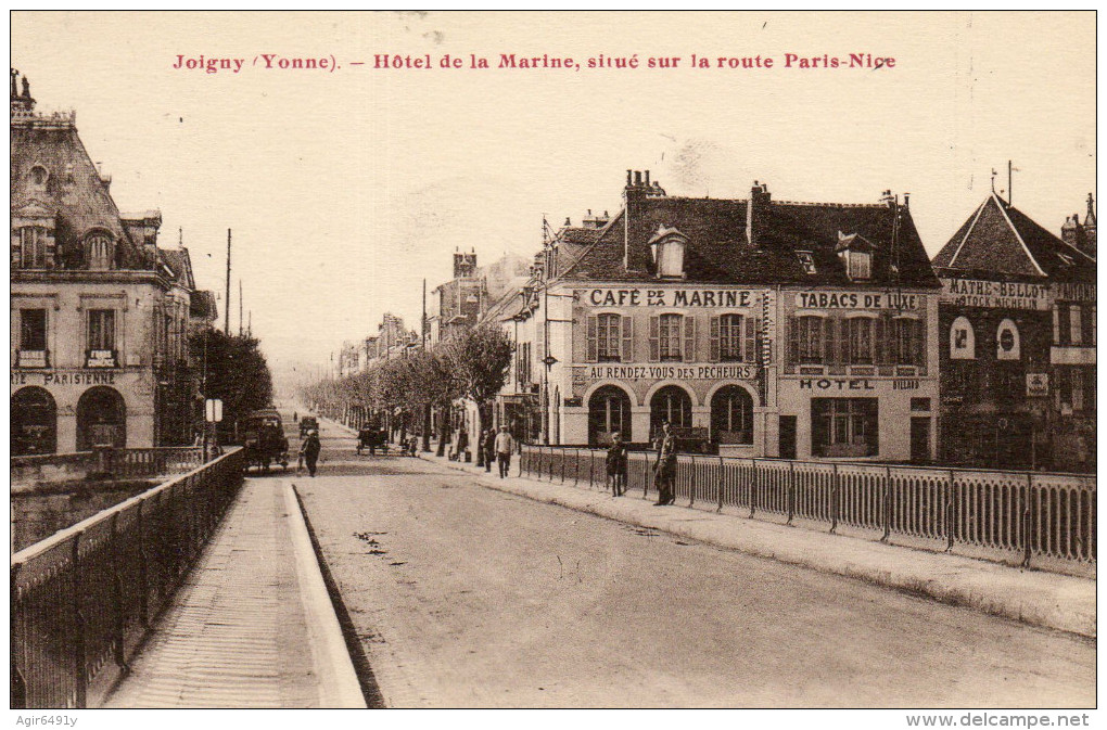 JOIGNY - 89 - Hôtel De La Marine- Situé Sur La Route Paris-Nice - Animée - 76645 - Joigny