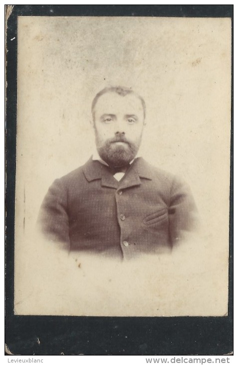 Photographie Montée Sur Carton /Grand Format//Visage D'homme Barbu /Vers 1900-1910 PHOTN84 - Sin Clasificación