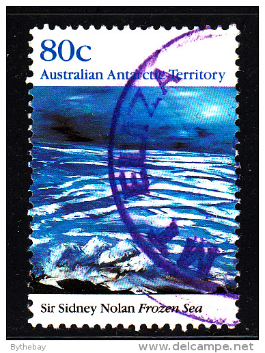 Australian Antarctic Territory Used Scott #L80 80c 'Frozen Sea' Painting By Sir Sidney Nolan - Oblitérés