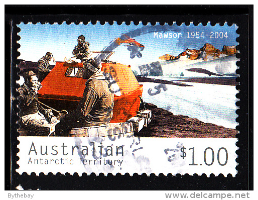 Australian Antarctic Territory Used Scott #L126 $1 Barge, Airplane - 50th Anniversary Mawson Station - Oblitérés