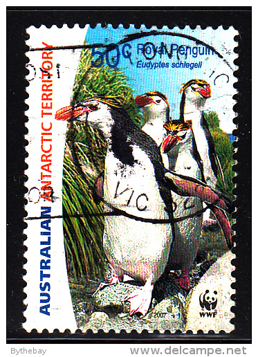 Australian Antarctic Territory Used Scott #L136 50c Royal Penguins - WWF - Oblitérés