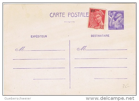 FR-ENT8 - FRANCE Lot De 10 Entiers Postaux - Lots Et Collections : Entiers Et PAP