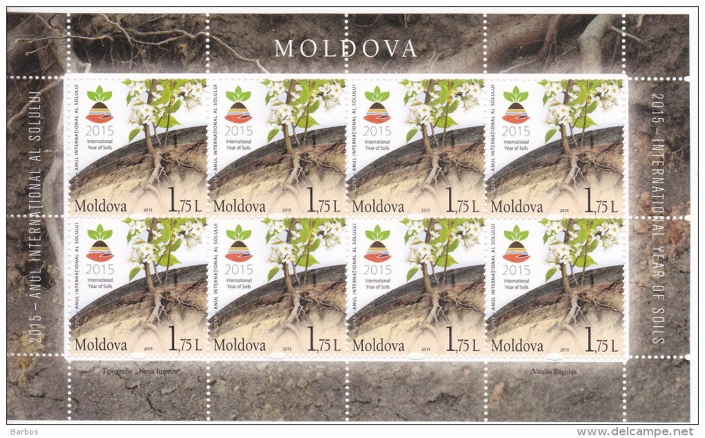 2015 , Moldova , Moldavie , Moldau , 2015 -  International Year Of Soils , Sheetlet , MNH - Moldawien (Moldau)