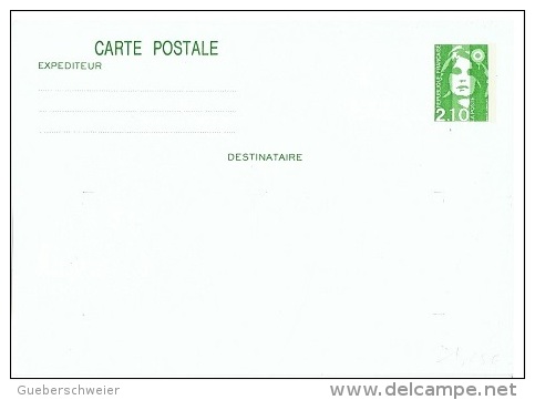 FR-ENT9 - FRANCE Lot De 10 Entiers Postaux - Lots Et Collections : Entiers Et PAP